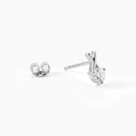 Boucles D'Oreilles Puces Lodie Argent Blanc Oxyde De Zirconium - Puces Femme | Marc Orian