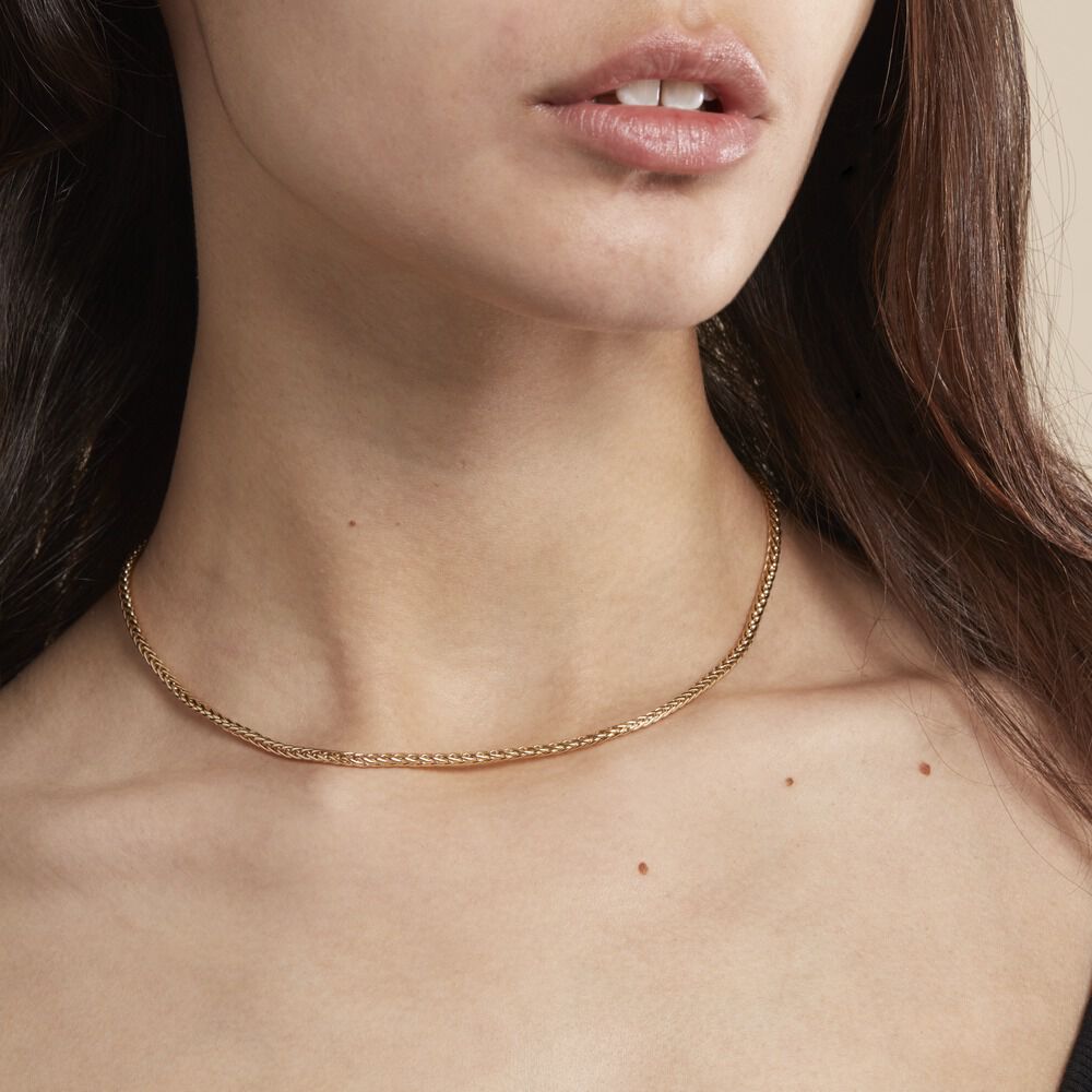 Collier Jany Maille Palmier Or Jaune - Chaines Femme | Marc Orian
