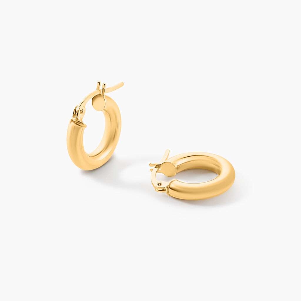 Cr&eacute;oles Ajania Or Jaune - Cr&eacute;oles Femme | Marc Orian