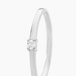 Bague Solitaire Superposition Or Blanc Diamant - Solitaires Femme | Marc Orian