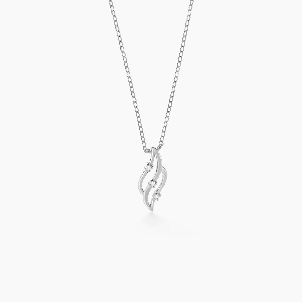 Collier Marnie Or Blanc Diamant - Colliers avec pierres Femme | Marc Orian