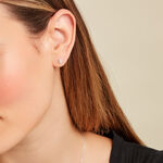 Boucle D'oreille Puce Unitaire Victoria Or Blanc Diamant - Puces Famille | Marc Orian