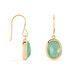 Boucles D'oreilles Pendantes Veina Plaqué Or Jaune Aventurine - Pendantes Femme | Marc Orian