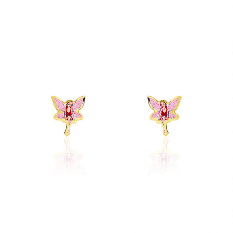 Boucles D'oreilles Puces Feerie Or Jaune - Clous d'oreilles Enfant | Marc Orian