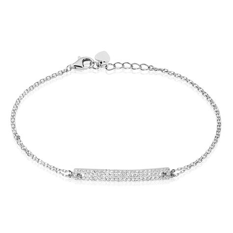 Bracelet Argent Blanc Keylia Oxyde De Zirconium - Bracelets chaînes Femme | Marc Orian