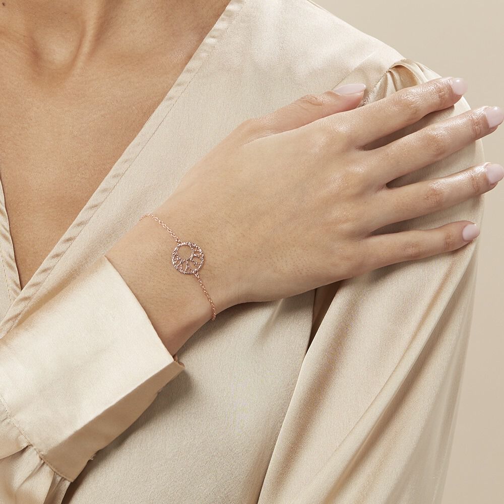 Bracelet Slorane Argent Rose -  Femme | Marc Orian
