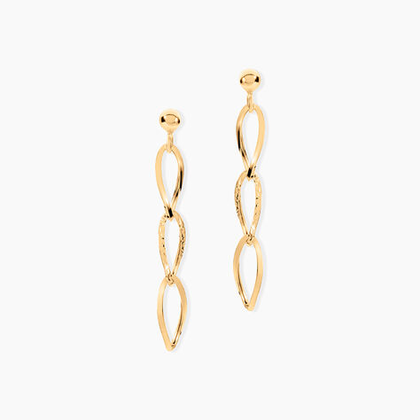 Boucles D'oreilles Pendantes Lianetta Or Jaune - Pendantes Femme | Marc Orian