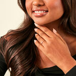 Bague Serenya Or Jaune Diamant Synth&eacute;tique - Solitaires Femme | Marc Orian