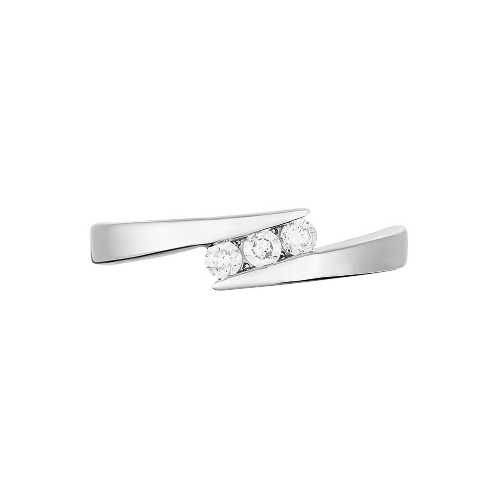 Bague Galya Or Blanc Diamant - Parures de mariage Femme | Marc Orian