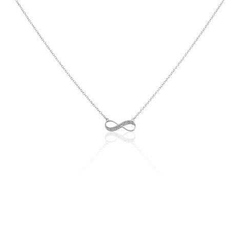 Collier Zelma Argent Blanc - Colliers Femme | Marc Orian