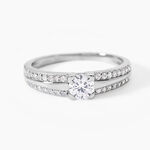 Bague Solitaire Maevane Argent Blanc Oxyde De Zirconium - Bijoux fantaisie Femme | Marc Orian