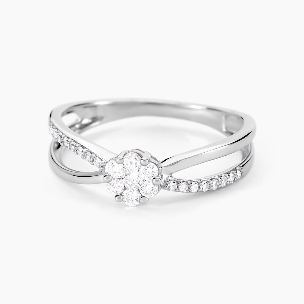 Bague Kuta Or Blanc Diamant - Bagues fian&ccedil;ailles Femme | Marc Orian