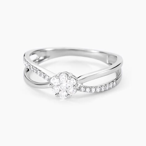 Bague Kuta Or Blanc Diamant - Bagues fian&ccedil;ailles Femme | Marc Orian