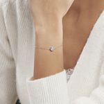 Bracelet Jaclyn Argent Blanc Oxyde De Zirconium - Bracelets fantaisie Femme | Marc Orian