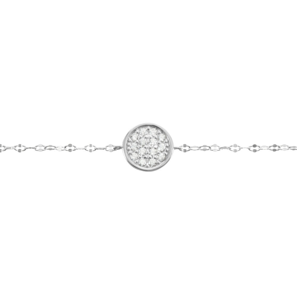 Bracelet Austen Argent Blanc Oxyde De Zirconium - Bracelets Medailles Femme | Marc Orian