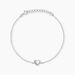 Bracelet Elodia Argent Blanc - Bracelets chaînes Femme | Marc Orian
