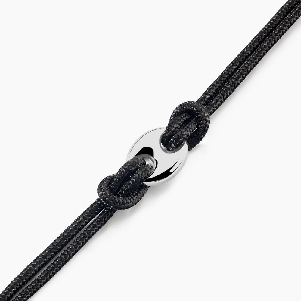 Bracelet Fabrice Acier Blanc - Bracelets cordons Homme | Marc Orian