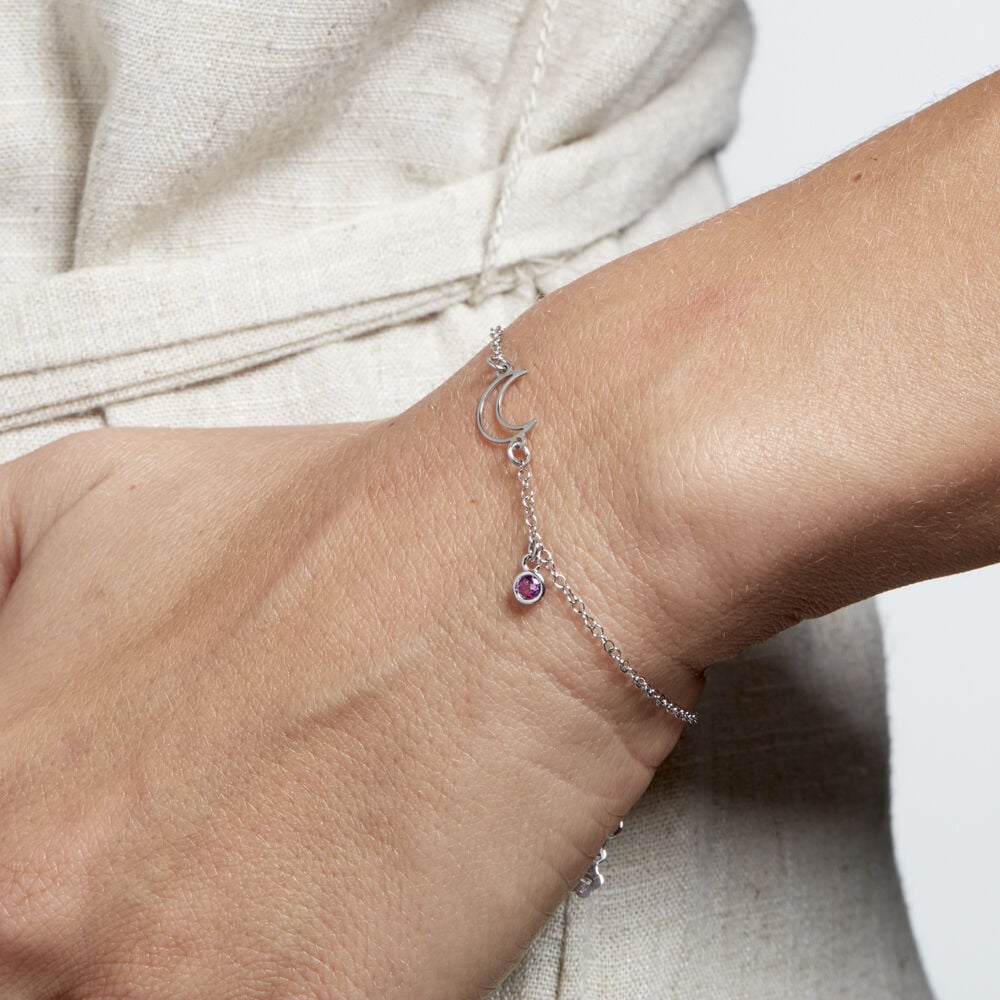 Bracelet Spirit Argent Blanc Oxyde De Zirconium - Bracelets chaînes Femme | Marc Orian