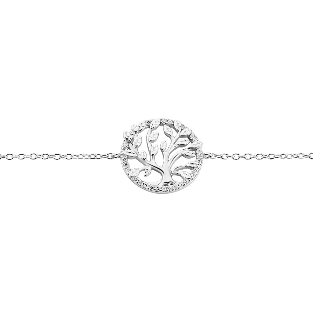 Bracelet Maximilian Argent Blanc Oxyde De Zirconium - Bracelets chaînes Femme | Marc Orian