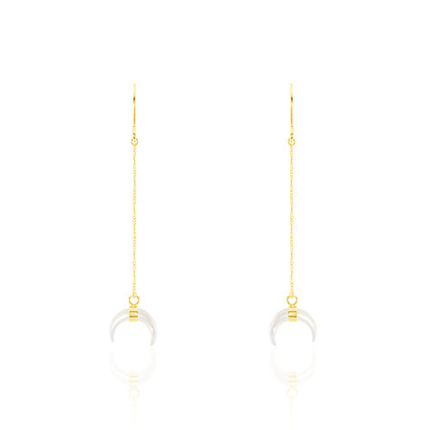Boucles D'oreilles Pendantes Solange Or Jaune Nacre - Pendantes Femme | Marc Orian