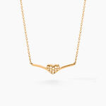 Collier Eclat D'amour Or Jaune Oxyde De Zirconium - Colliers avec pierres Femme | Marc Orian