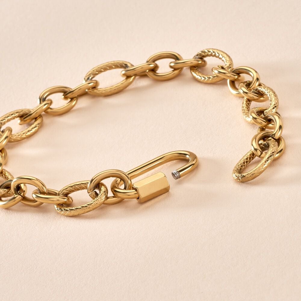 Bracelet Merrilyn Acier Doré - Bracelets chaînes Femme | Marc Orian