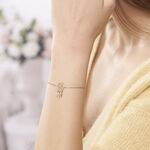 Bracelet Attrape Reves Plaque Or Jaune Pierre De Synthese - Bracelets fantaisie Femme | Marc Orian