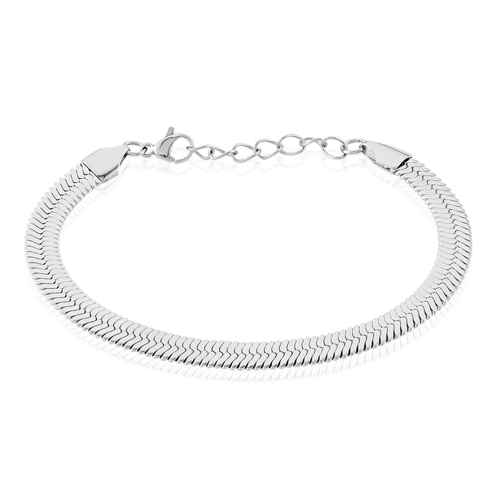 Bracelet Hera Melitta Acier Blanc - Bracelets mailles Femme | Marc Orian