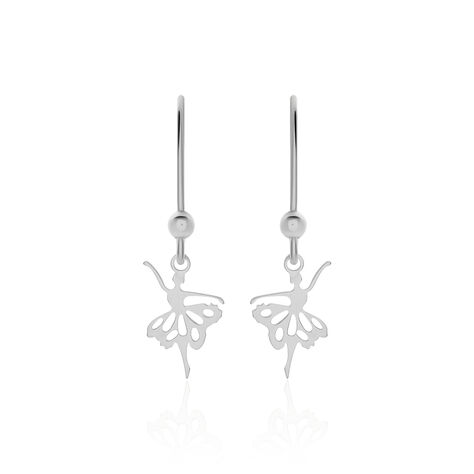 Boucles D'oreilles Pendantes Lucianola Argent Blanc - Pendantes Femme | Marc Orian