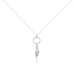 Collier Andde Argent Blanc Oxyde De Zirconium - Colliers avec pierres Femme | Marc Orian