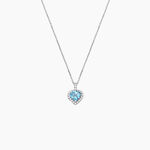 Collier Ashraf Or Blanc Topaze Et Oxyde - Colliers avec pierres Femme | Marc Orian