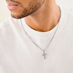 Collier M&eacute;tal Acier Argent&eacute; - Colliers fantaisie Homme | Marc Orian