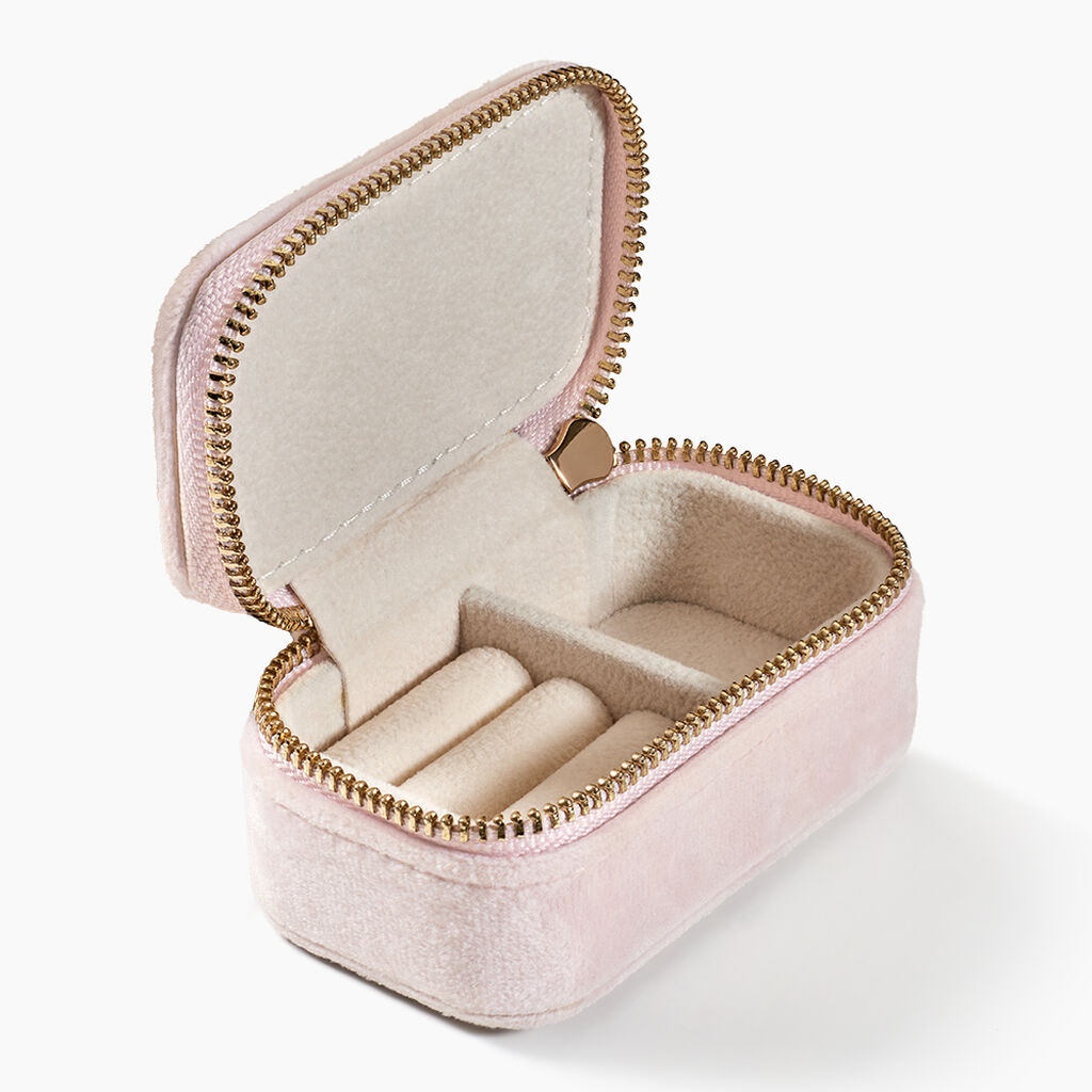 Boite &agrave; Bijou Tissu Rose - Id&eacute;es cadeaux Famille | Marc Orian