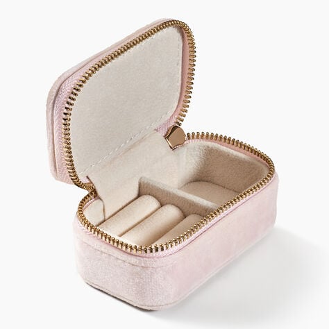 Boite &agrave; Bijou Tissu Rose - Id&eacute;es cadeaux Famille | Marc Orian