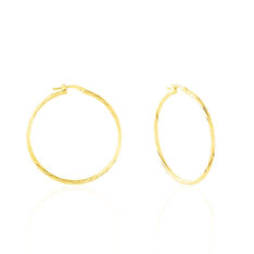 Créoles Youri Or Jaune - Boucles d'oreilles Créoles Femme | Marc Orian