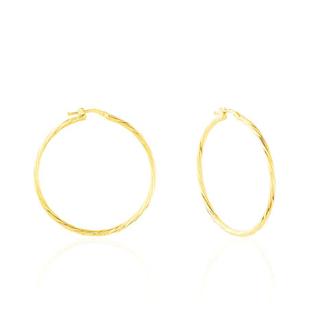 Créoles Youri Or Jaune - Boucles d'oreilles Créoles Femme | Marc Orian
