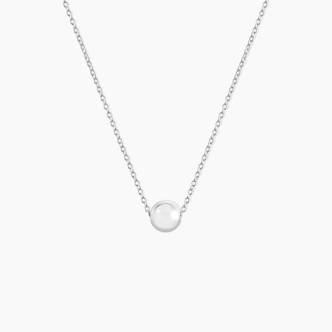 Collier Nassiera Argent Blanc - Colliers Femme | Marc Orian