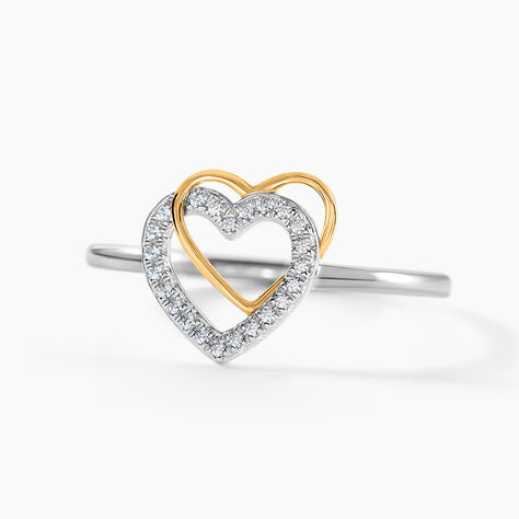 Bague Gine Or Jaune Oxyde De Zirconium - Bagues de promesse Femme | Marc Orian