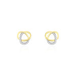 Boucles D'oreilles Puces Dorila Or Jaune Oxyde De Zirconium - Puces Femme | Marc Orian