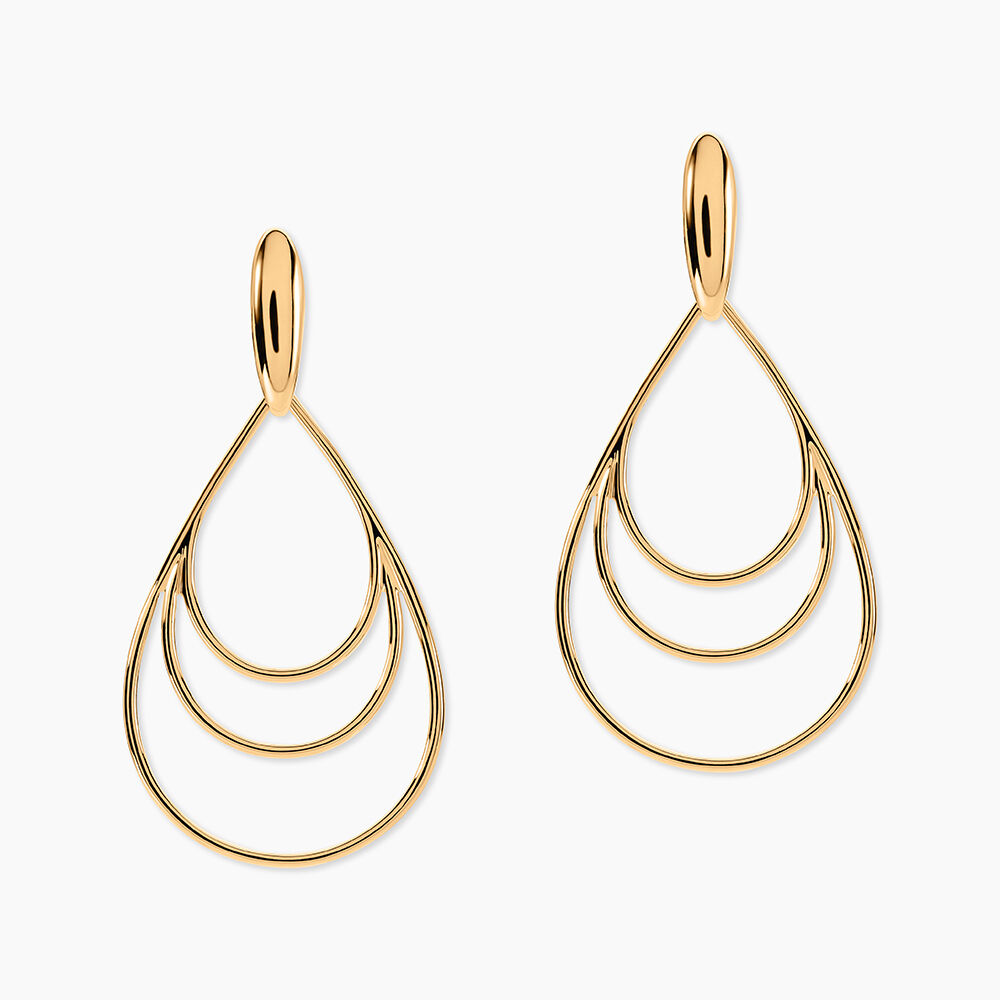 Boucles D'oreilles Pendantes Jenyfer Plaqu&eacute; Or Jaune - Pendantes Femme | Marc Orian