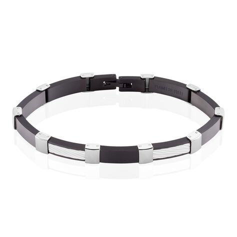 Bracelet Jack Acier Blanc Noir - Bracelets chaînes Homme | Marc Orian