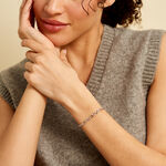 Bracelet Maille Camiorica Argent Blanc - Bracelets fantaisie Femme | Marc Orian