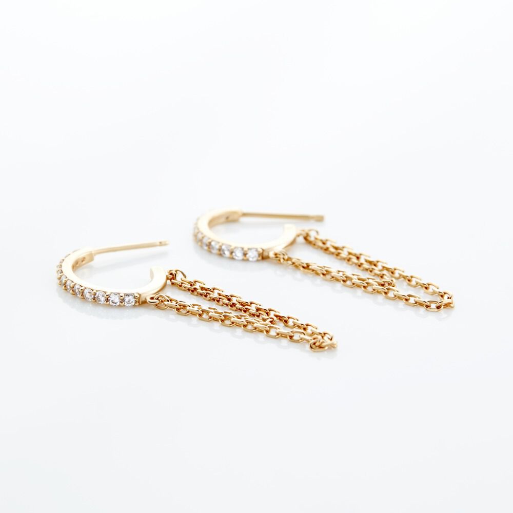 Cr&eacute;oles Plaqu&eacute; Or Leinhard Oxydes De Zirconium - Cr&eacute;oles Femme | Marc Orian