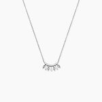 Collier Yannique Argent Blanc Oxyde De Zirconium - Colliers avec pierres Femme | Marc Orian
