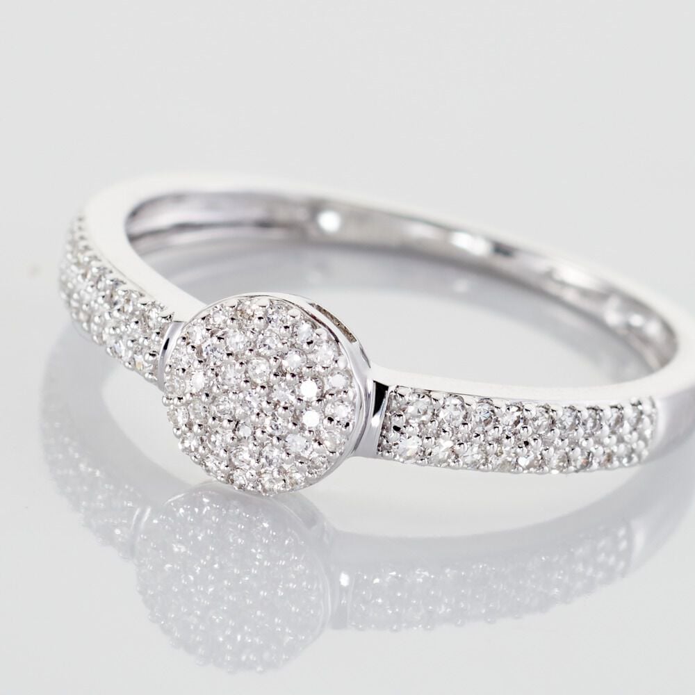 Bague Lisyae Or Blanc Diamants - Parures de mariage Femme | Marc Orian