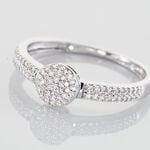 Bague Lisyae Or Blanc Diamants - Parures de mariage Femme | Marc Orian