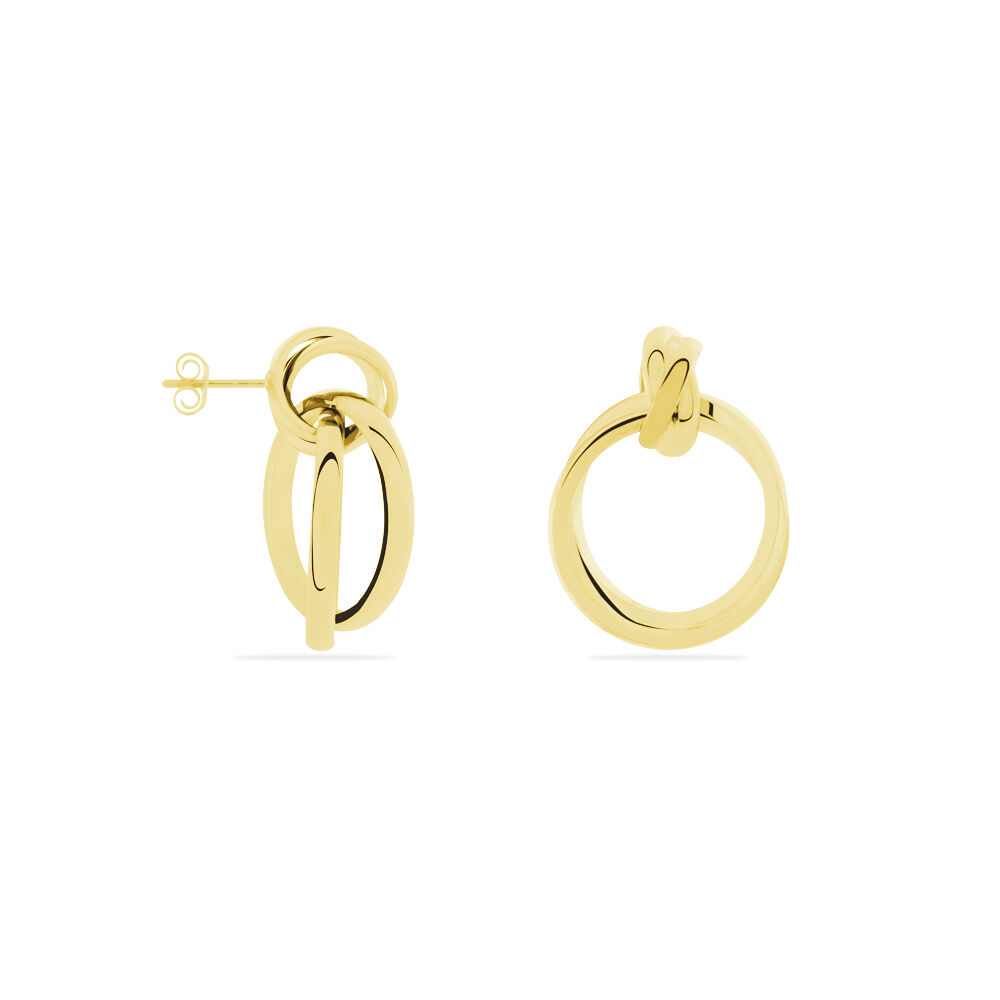Boucles D'oreilles Pendantes Allobrox Acier Dore - Pendantes Femme | Marc Orian