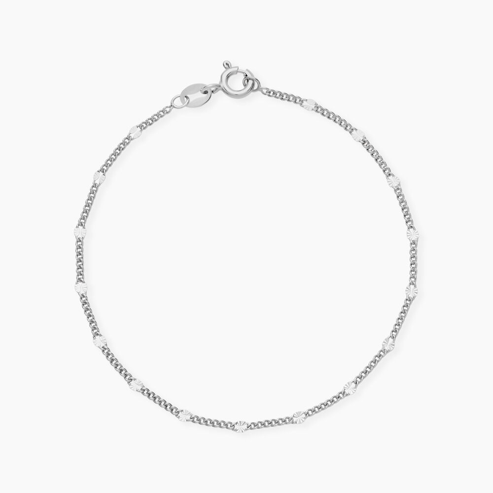 Bracelet Tessie Argent Blanc - Bracelets chaînes Femme | Marc Orian