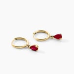 Creoles Pluie D'Eclat Or Jaune Rubis - Cr&eacute;oles Femme | Marc Orian