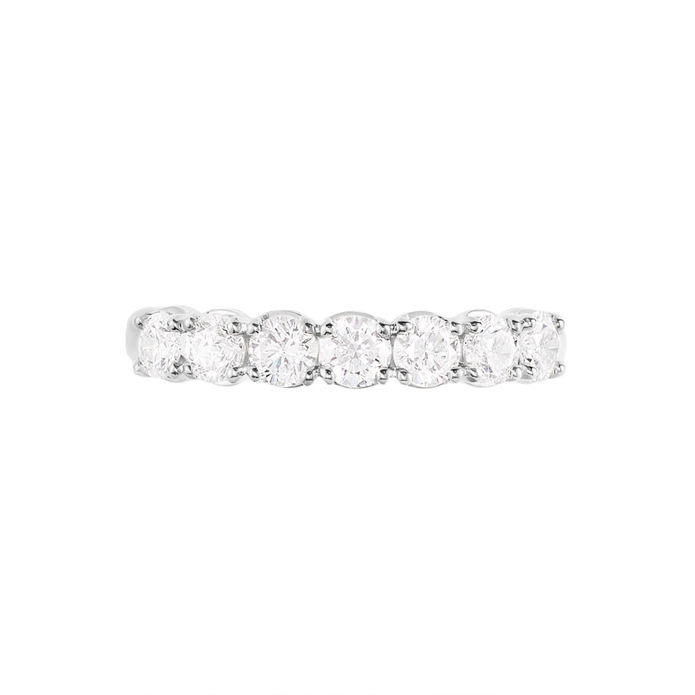 Alliance Hera Or Blanc Diamant - Alliances avec pierres Femme | Marc Orian
